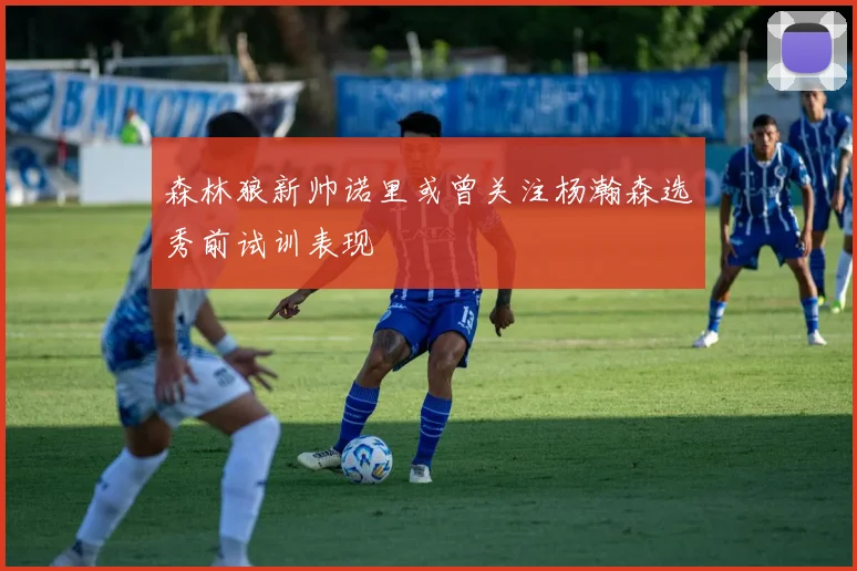 森林狼新帅诺里或曾关注杨瀚森选秀前试训表现